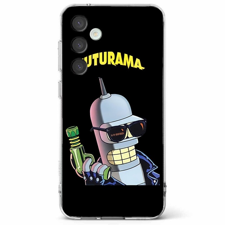 Husa telefon compatibila cu Samsung Galaxy A55 5G, Viceversa, model Bender Futurama, Silicon, TPU