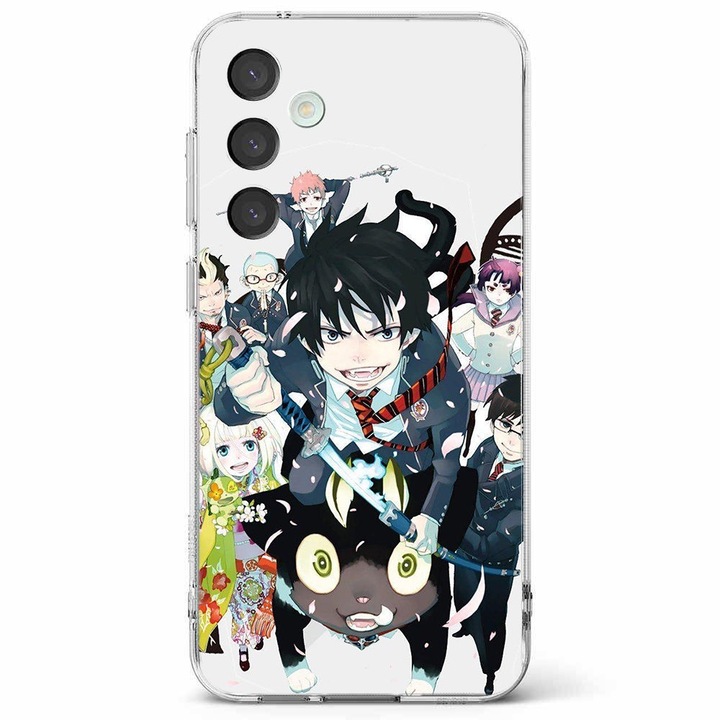 Husa telefon compatibila cu Samsung Galaxy A55 5G, Viceversa, model Blue Exorcist Team, Silicon, TPU