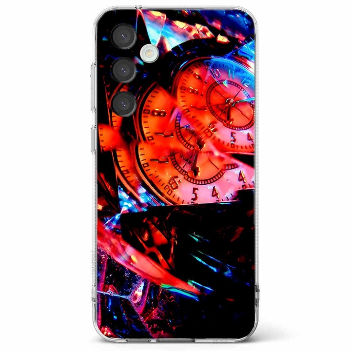 Husa telefon compatibila cu Samsung Galaxy A55 5G, Viceversa, model Broken Time, Silicon, TPU