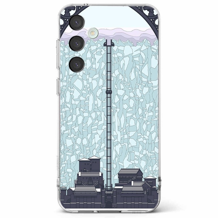 Husa telefon compatibila cu Samsung Galaxy A55 5G, Viceversa, model Castle Black, Silicon, TPU