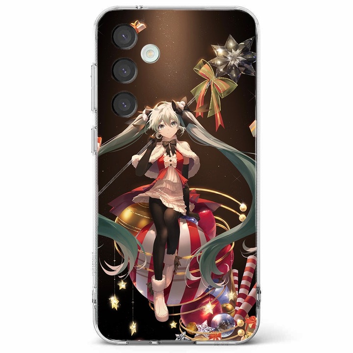 Husa telefon compatibila cu Samsung Galaxy A55 5G, Viceversa, model Christmas Dress, Silicon, TPU