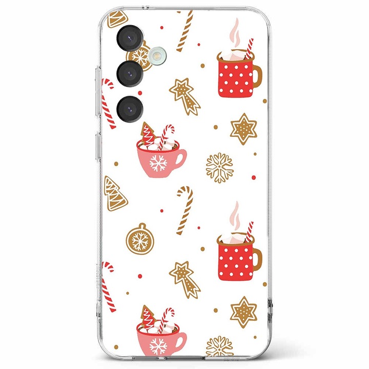 Husa telefon compatibila cu Samsung Galaxy A55 5G, Viceversa, model Christmas sweets, Silicon, TPU