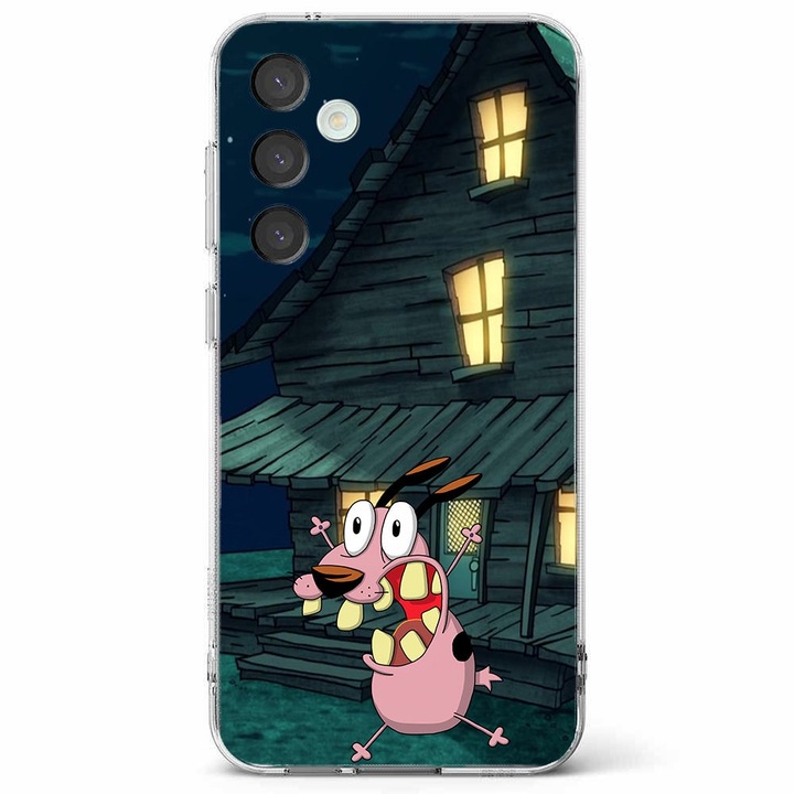 Husa telefon compatibila cu Samsung Galaxy A55 5G, Viceversa, model Courage the cowardly dog night run, Silicon, TPU