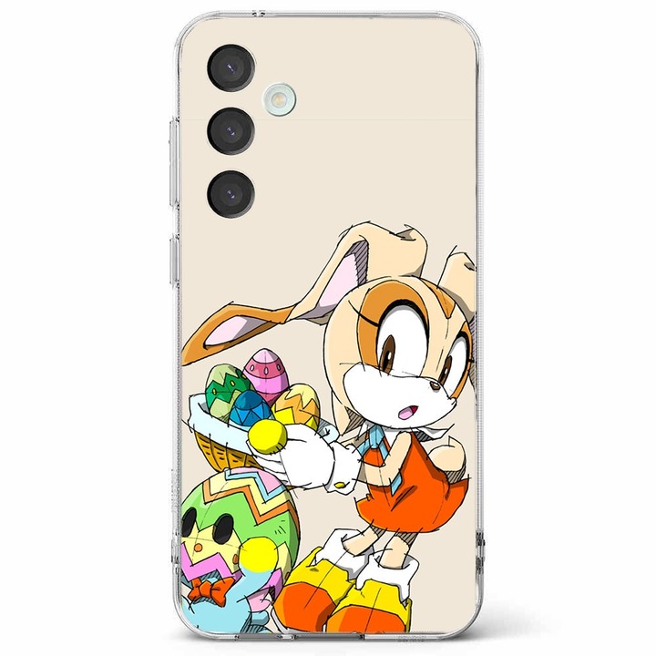 Husa telefon compatibila cu Samsung Galaxy A55 5G, Viceversa, model Cream Sonic The Hedgehog, Silicon, TPU