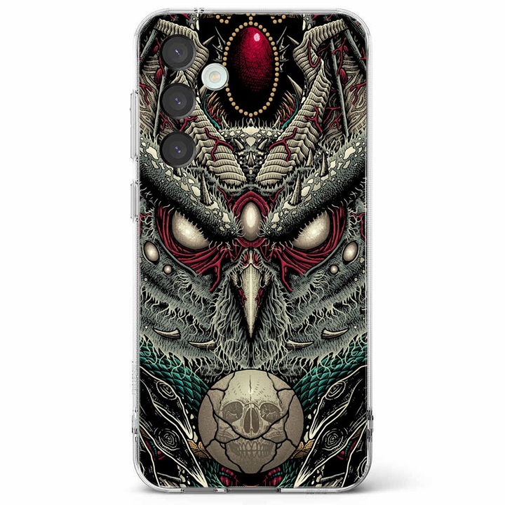 Husa telefon compatibila cu Samsung Galaxy A55 5G, Viceversa, model Curse of the Dead Owl, Silicon, TPU