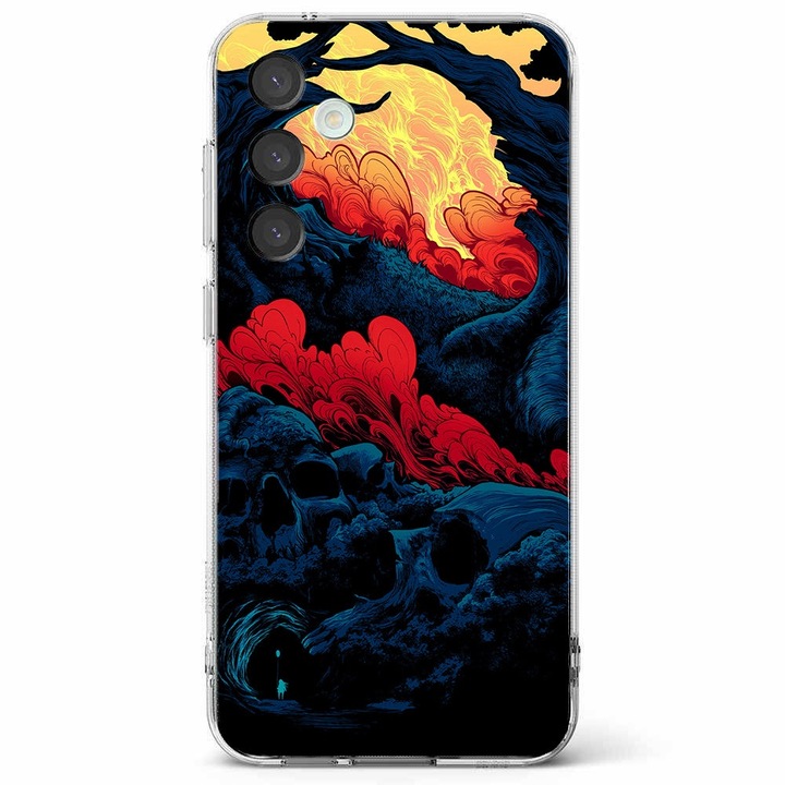 Husa telefon compatibila cu Samsung Galaxy A55 5G, Viceversa, model Death forest, Silicon, TPU