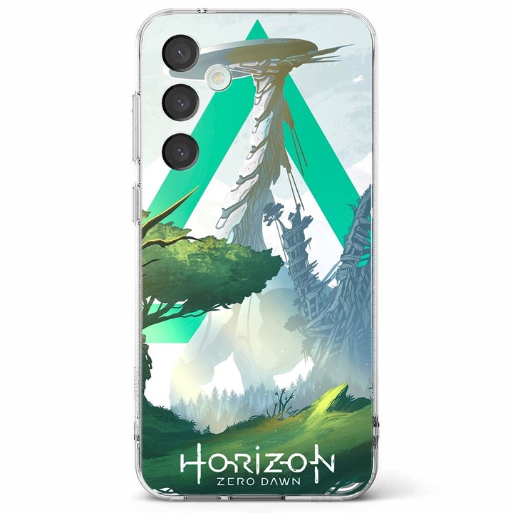 Husa telefon compatibila cu Samsung Galaxy A55 5G, Viceversa, model Digital Scenery Horizon, Silicon, TPU