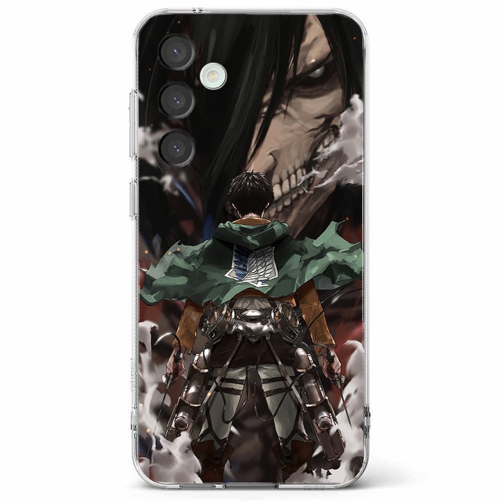 Husa telefon compatibila cu Samsung Galaxy A55 5G, Viceversa, model Eren attack on Titan, Silicon, TPU