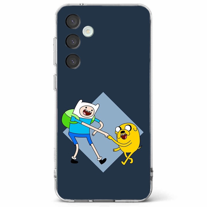 Husa telefon compatibila cu Samsung Galaxy A55 5G, Viceversa, model Finn and Jake Adventure time, Silicon, TPU