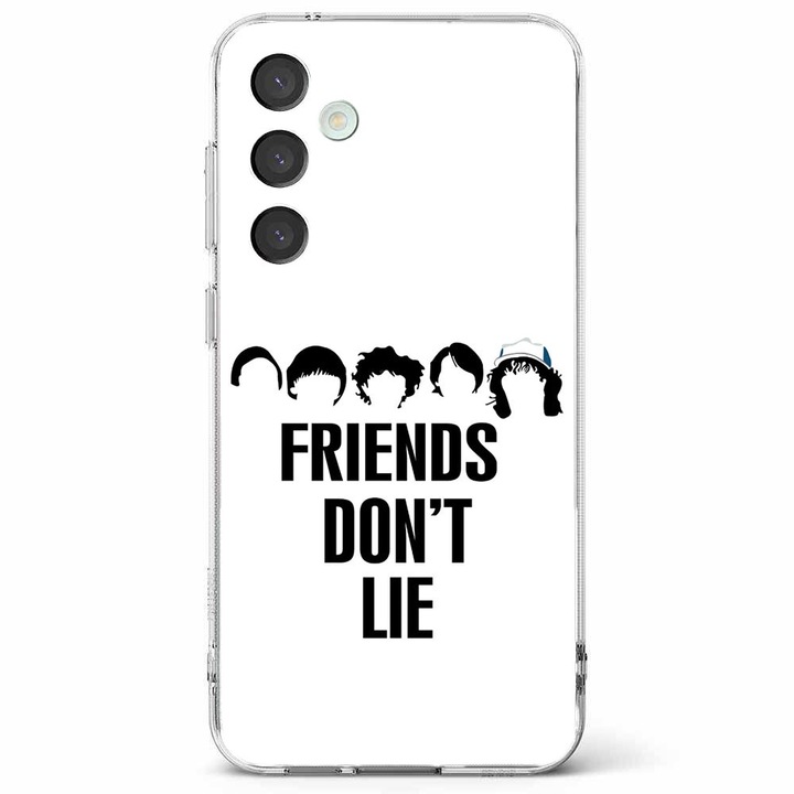 Husa telefon compatibila cu Samsung Galaxy A55 5G, Viceversa, model Friends Dont Lie Stranger things, Silicon, TPU