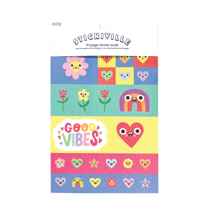Abtibilduri Stickiville Happy Hearts - 10 pagini
