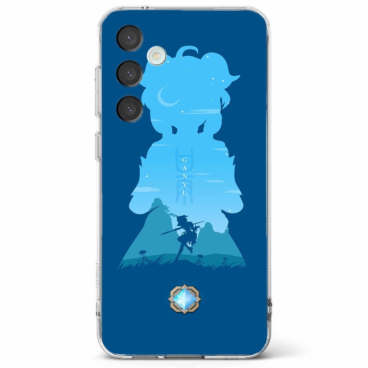 Husa telefon compatibila cu Samsung Galaxy A55 5G, Viceversa, model Genshin Impact Ganyu, Silicon, TPU