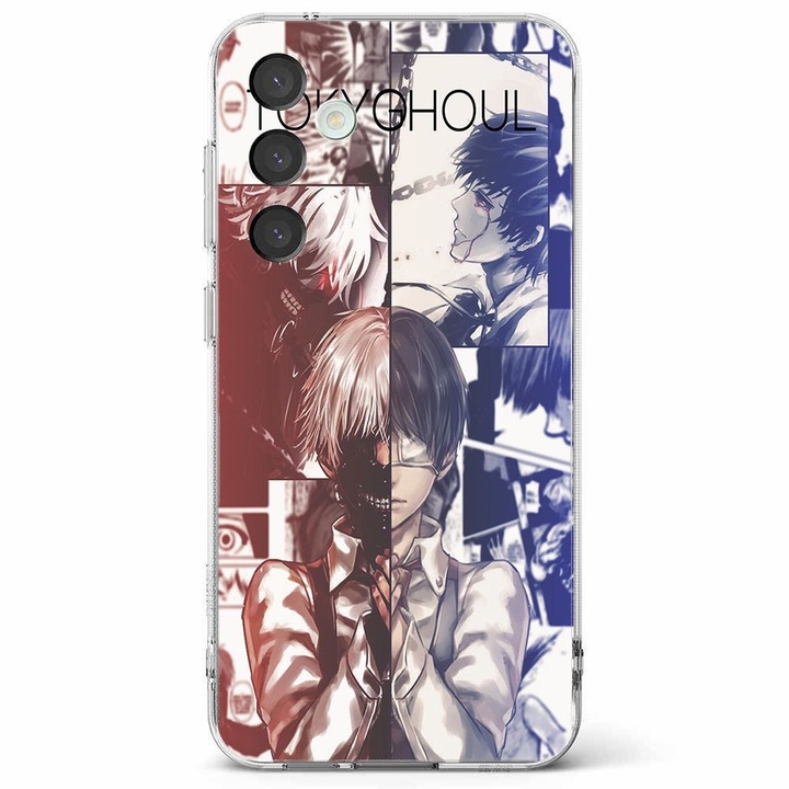 Husa telefon compatibila cu Samsung Galaxy A55 5G, Viceversa, model Half Ghoul Tokyo Ghoul, Silicon, TPU