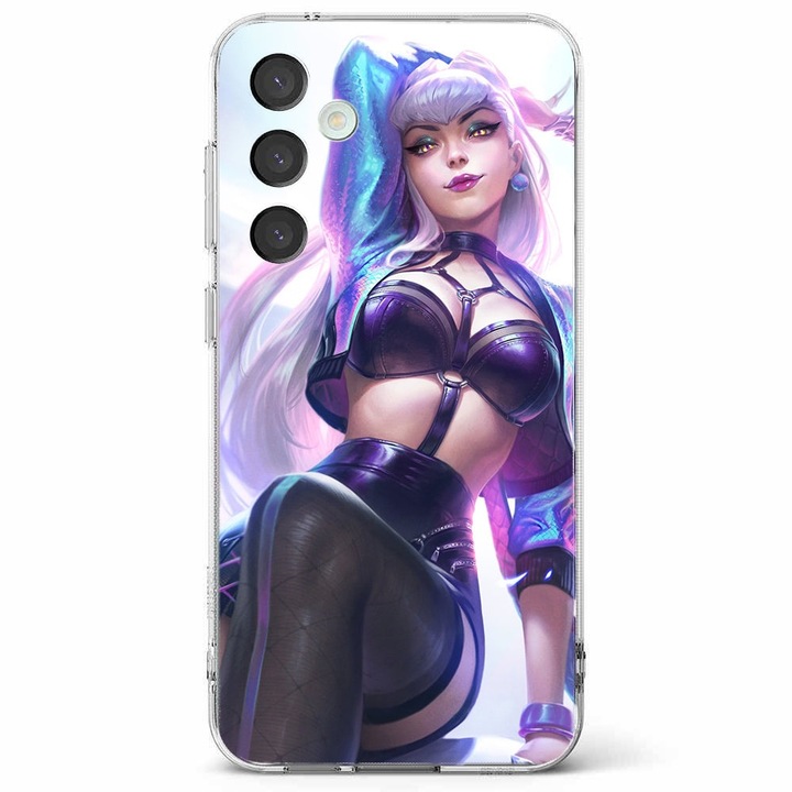 Husa telefon compatibila cu Samsung Galaxy A55 5G, Viceversa, model Evelynn KDA AllOut, Silicon, TPU