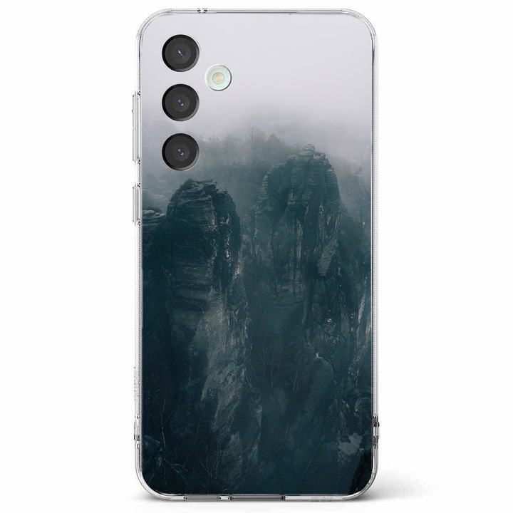 Husa telefon compatibila cu Samsung Galaxy A55 5G, Viceversa, model huangshan mountain, Silicon, TPU