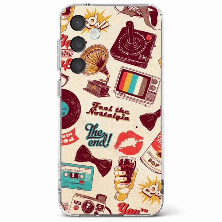 Husa telefon compatibila cu Samsung Galaxy A55 5G, Viceversa, model Feel the nostalgia, Silicon, TPU