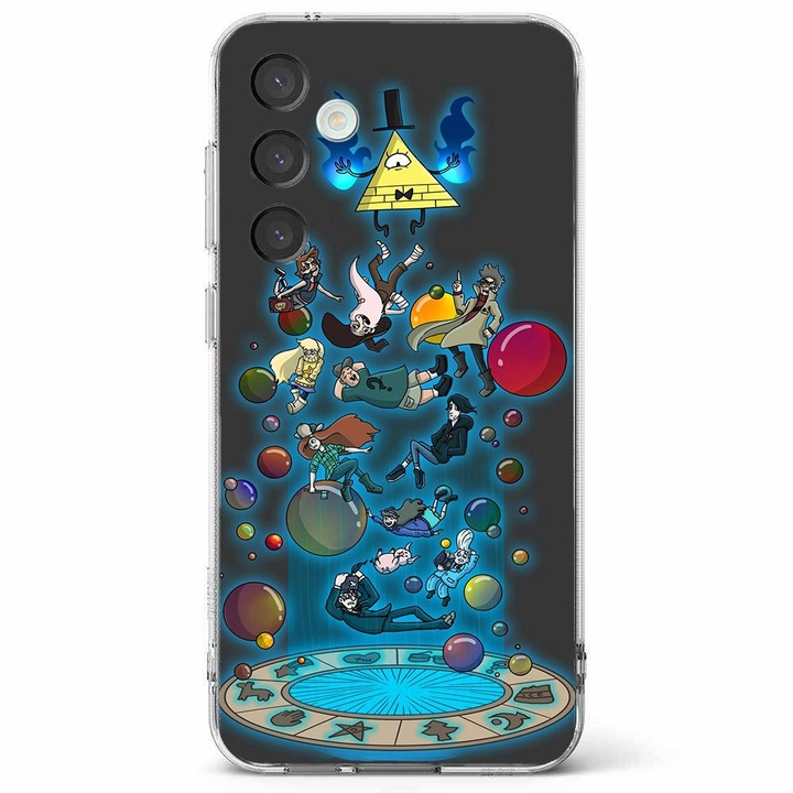 Husa telefon compatibila cu Samsung Galaxy A55 5G, Viceversa, model Gravity falls universe, Silicon, TPU