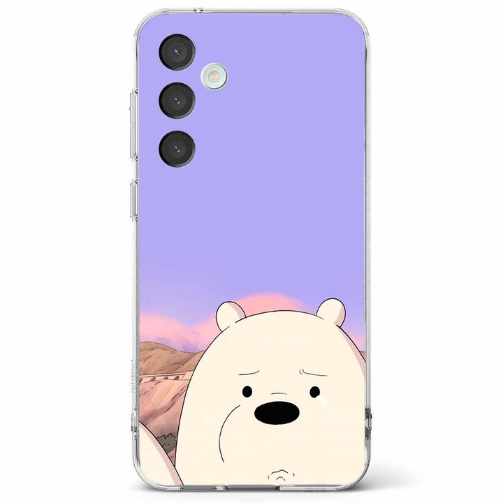 Husa telefon compatibila cu Samsung Galaxy A55 5G, Viceversa, model Ice panda We Bare Bears, Silicon, TPU
