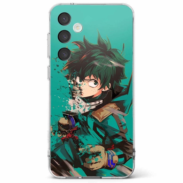 Husa telefon compatibila cu Samsung Galaxy A55 5G, Viceversa, model Izuku Midoriya My Hero Academia, Silicon, TPU