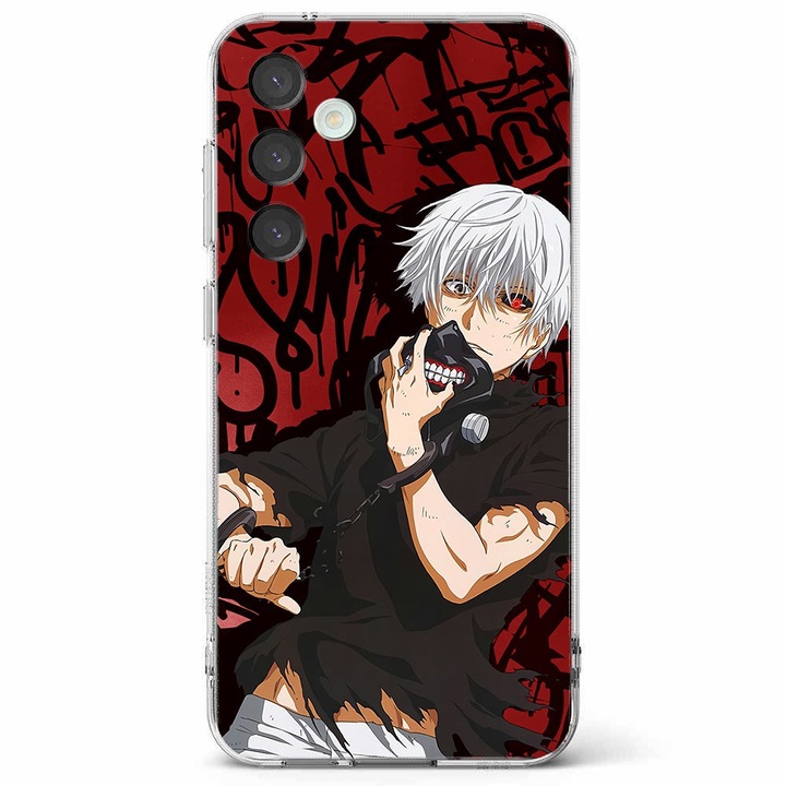 Husa telefon compatibila cu Samsung Galaxy A55 5G, Viceversa, model Ken Maks Tokyo Ghoul, Silicon, TPU