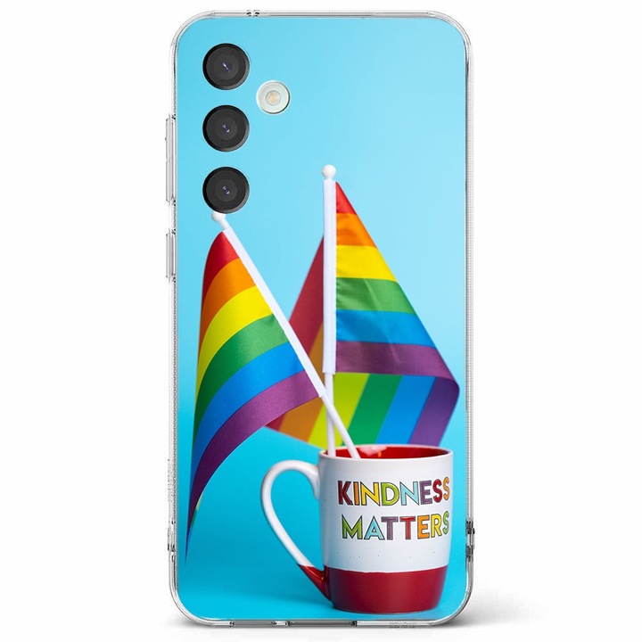 Husa telefon compatibila cu Samsung Galaxy A55 5G, Viceversa, model Kidness matters, Silicon, TPU