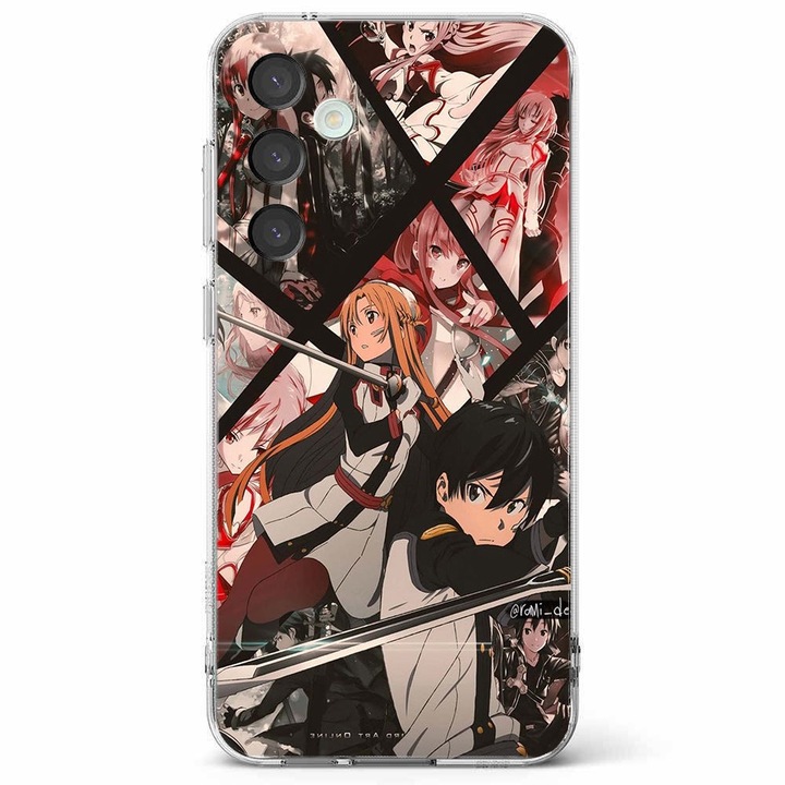 Husa telefon compatibila cu Samsung Galaxy A55 5G, Viceversa, model Kirito and Asuna forever yours SOA, Silicon, TPU