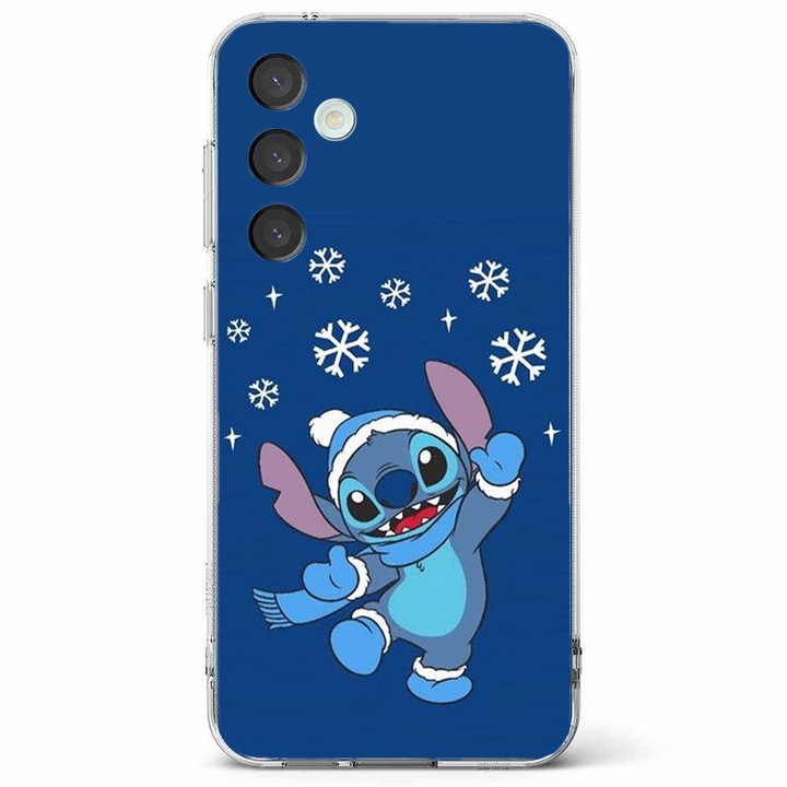 Husa telefon compatibila cu Samsung Galaxy A55 5G, Viceversa, model Lets Play In Snow Stitch, Silicon, TPU
