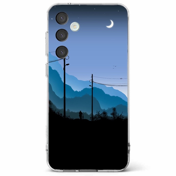 Husa telefon compatibila cu Samsung Galaxy A55 5G, Viceversa, model Lone Walker, Silicon, TPU