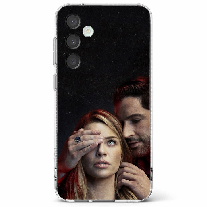 Husa telefon compatibila cu Samsung Galaxy A55 5G, Viceversa, model Lucifer and Chloe, Silicon, TPU