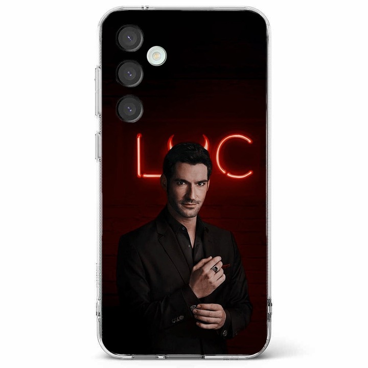 Husa telefon compatibila cu Samsung Galaxy A55 5G, Viceversa, model Lucifer Morningstar, Silicon, TPU