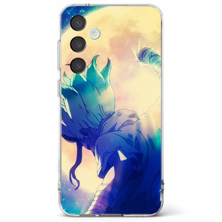 Husa telefon compatibila cu Samsung Galaxy A55 5G, Viceversa, model Senku Dr Stone, Silicon, TPU