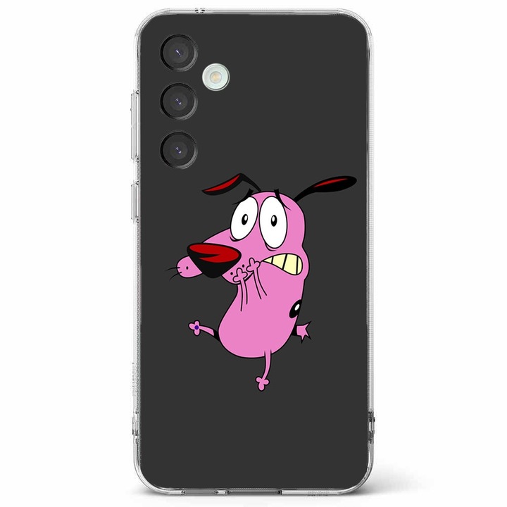 Husa telefon compatibila cu Samsung Galaxy A55 5G, Viceversa, model Terrified Courage face, Silicon, TPU