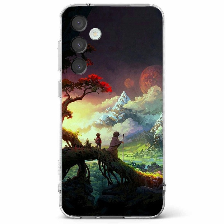 Калъф за телефон, съвместим с Samsung Galaxy S24, Viceversa, модел The wormworld saga, силикон, TPU