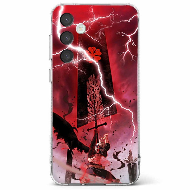 Husa telefon compatibila cu Samsung Galaxy A55 5G, Viceversa, model Asta Sword Black Clover, Silicon, TPU