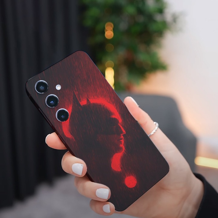 Калъф за телефон, съвместим с Samsung Galaxy A55 5G, обратно, модел Batman, силикон, TPU