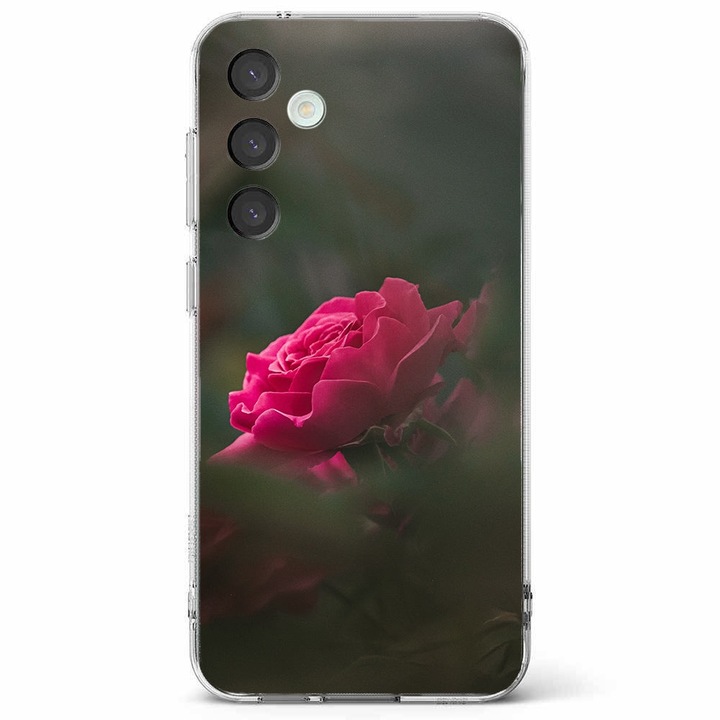 Husa telefon compatibila cu Samsung Galaxy A55 5G, Viceversa, model Beatiful Rose, Silicon, TPU