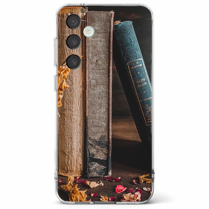 Husa telefon compatibila cu Samsung Galaxy A55 5G, Viceversa, model Book worm, Silicon, TPU