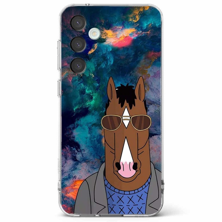 Husa telefon compatibila cu Samsung Galaxy A55 5G, Viceversa, model Chilling Bojack, Silicon, TPU