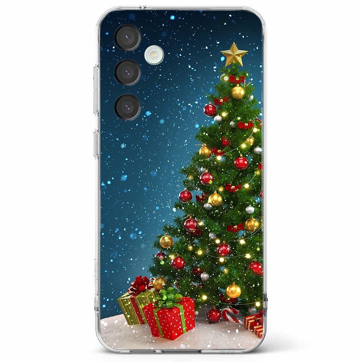 Husa telefon compatibila cu Samsung Galaxy A55 5G, Viceversa, model Christmas Tree, Silicon, TPU