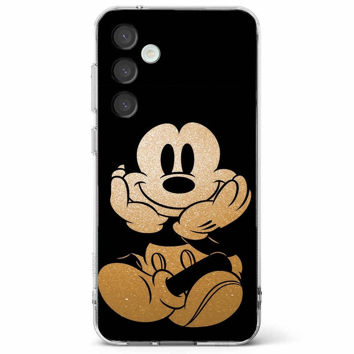 Husa telefon compatibila cu Samsung Galaxy A55 5G, Viceversa, model Glitter Mickey Mouse, Silicon, TPU