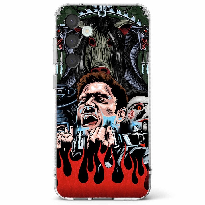 Husa telefon compatibila cu Samsung Galaxy A55 5G, Viceversa, model Jigsaw, Silicon, TPU