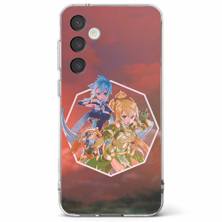 Husa telefon compatibila cu Samsung Galaxy A55 5G, Viceversa, model Kirigaya Suguha x Asada Shino Sword Art Online Alicization, Silicon, TPU