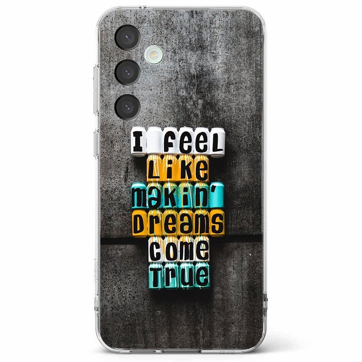 Husa telefon compatibila cu Samsung Galaxy A55 5G, Viceversa, model Makin dreams come true, Silicon, TPU