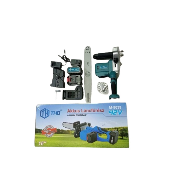 THO M-9039 dupla akummulátoros Láncfűrész 16" (400 mm) 62 V