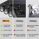 Folie protectie lentila camera MDUG, compatibil iPhone 16 Pro/16 Pro Max, sticla temperata 9H, transparent cu contur negru