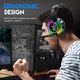 Casti Gaming Surround Virtual 7.1, Microfon Detasabil, Iluminare RGB, Negru