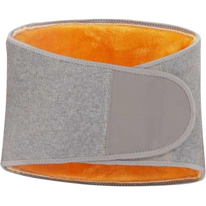 Thermal hátkötés, deréktámasz, poliészter anyag, szürke, S méret (80x18cm)