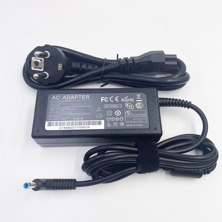 Laptop töltő 65W 19.5V 3.33A, HP EliteBook 850 G5 G6 G4 G7-hez, EU tápkábellel