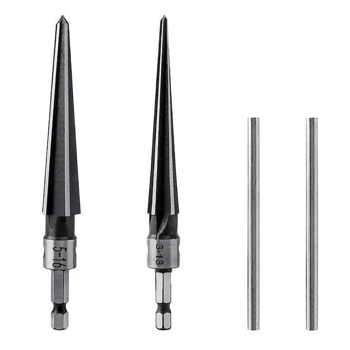 Set 2 Freze Conice Yakumuz, Maner T, 3-13mm si 5-16mm, pentru Lemn/Metal/Plastic