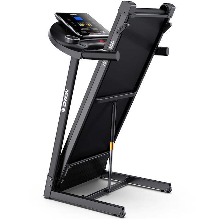 Banda de alergat electrica Orion Blaze 300, motor 2 CP, viteza 1-12 km/h, Bluetooth+App (Fitshow / Kinomap / Ziwft), inclinare manuala, greutate maxima suportata 120 kg